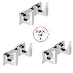 472_2 Pin  Cloth Hanger Bathroom Wall Door Hooks For Hanging keys,Clothes Holder Hook Rail  (Pack of 3)