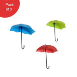 486_3pcs/set Cute Umbrella Wall Mount Key Holder Wall Hook Hanger Organizer Durable Wall hooks bathroom kitchen Umbrella Wall Hook