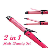 385 2 in 1 Hair Straightener and Curler Machine For Women | Curl & Straight Hair Iron