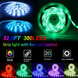 242 RGB Remote Control LED Strip Light- 16 Colors Changing, Waterproof (5-Meter)