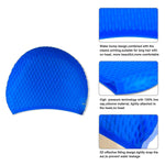 552 Sports Swim Caps for Girls Women Bubble Cap Silicone Swimming Cap for Men Boys