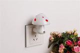 254 Automatic Night Sensor Mushroom Lamp (0.2 watt, Multicolour)