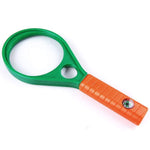 527 Hand-Held Optical Grade Magnifying Glass with Compass (90mm)