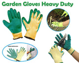 719 Falcon Rubber Garden Gloves (Green & Yellow)