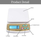 869 Atom A122 Electronic Kitchen Digital Weighing Scale (SF-400A), White