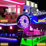 242 RGB Remote Control LED Strip Light- 16 Colors Changing, Waterproof (5-Meter)