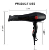 386 2000 Watts Professional Hair Dryer 2800 (Black)