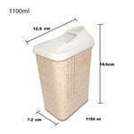 149 Plastic Transparent Cans, Jars Storage Bottles, Storage Box (1100 ml, 1pc)