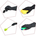 673 - Heavy Reusable Rubber Hand Gloves (Black) - 1pc