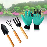 Easyshoppingstore Gardening Hand Cultivator, Big Digging Trowel, Shovel & Garden Gloves with Claws for Digging & Planting
