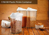 150 Plastic Transparent Cans Jars, Storage Bottles, Storage Box (1700 ml, 1 pc)