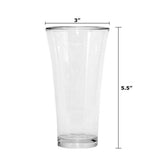 630 Stylish look Juicy Glass, Transparent Glasses Set 300ml (6pcs)