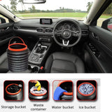 237 -4L Foldable Car Trash Can Storage Organiser