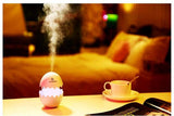 393 Funny USB Mini Egg humidiier with Colorful Night Light egg tumbler Aroma Diffuser for Car Home Office Mist Maker egg air purifier LED Light