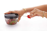 080 Manual Food Chopper, Compact & Powerful Hand Held Vegetable Chopper/Blender