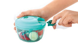 080 Manual Food Chopper, Compact & Powerful Hand Held Vegetable Chopper/Blender