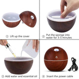 366 Wood Grain Humidifier Ultrasonic Air Humidifier