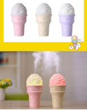 396 Ice cream Humidifier Mini Ultrasonic Humidifiers Led Night Light Aroma Essential Oil Diffuser USB Fogger Car Air freshener