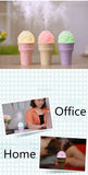 396 Ice cream Humidifier Mini Ultrasonic Humidifiers Led Night Light Aroma Essential Oil Diffuser USB Fogger Car Air freshener