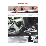 488 Mini Foot Pump Inflator For  Bike and car